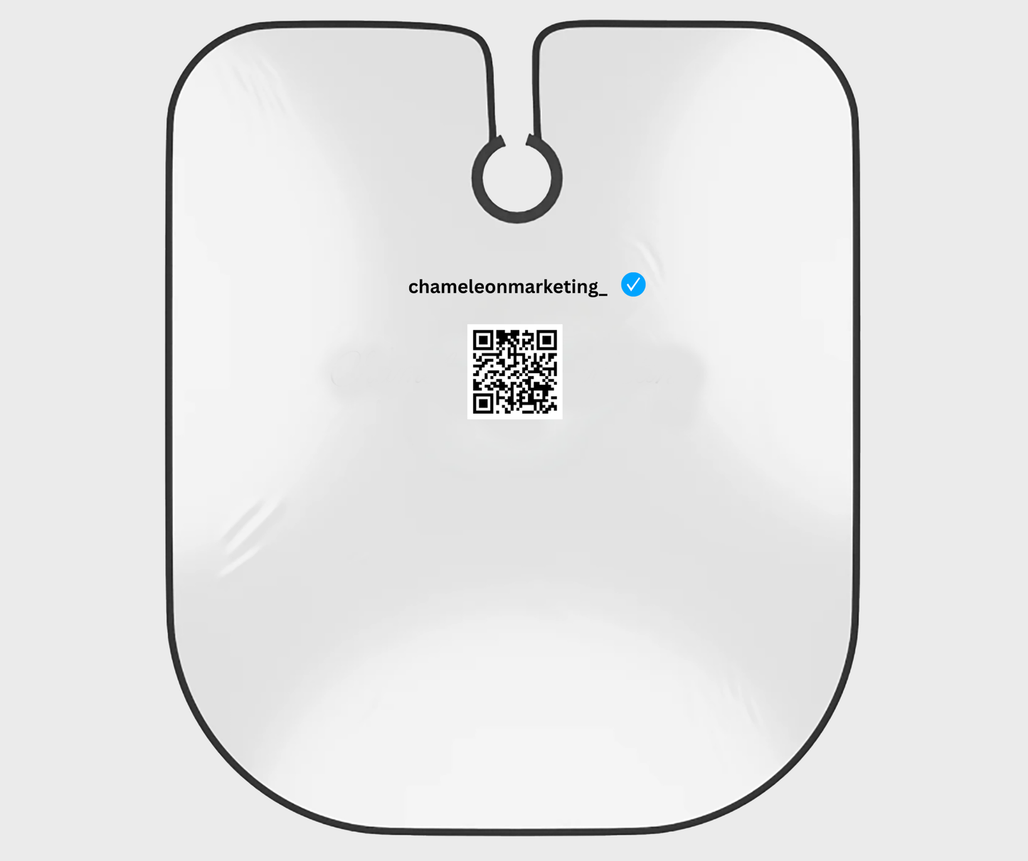 Umhang mit Social media