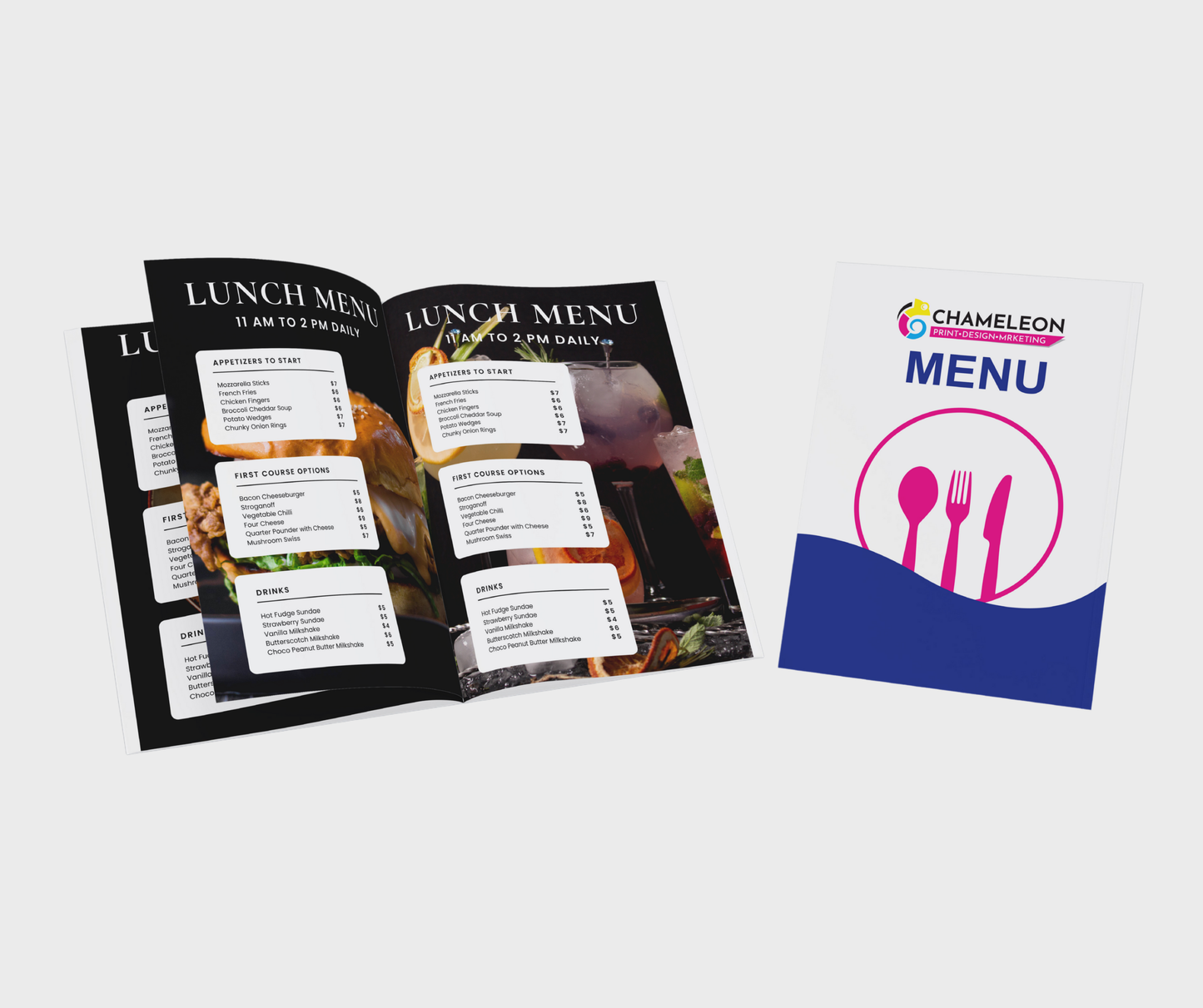 Speisekarte in DIN A4