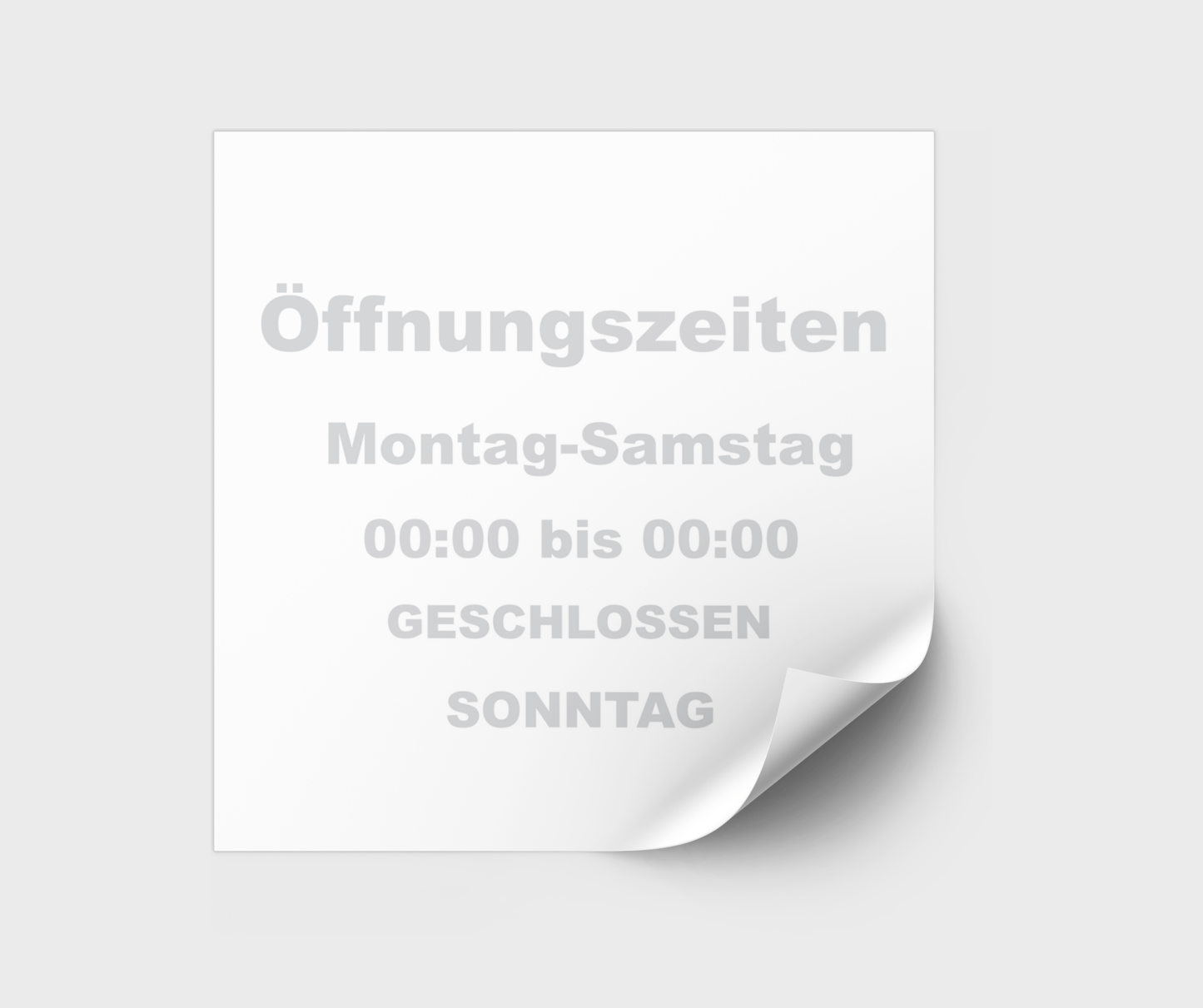 Öffnungszeiten Plottfolie