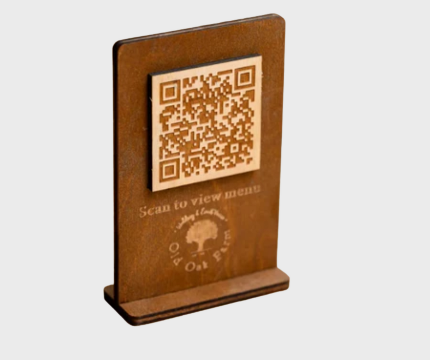 Tischmenühalter QR-Code-Zeichen